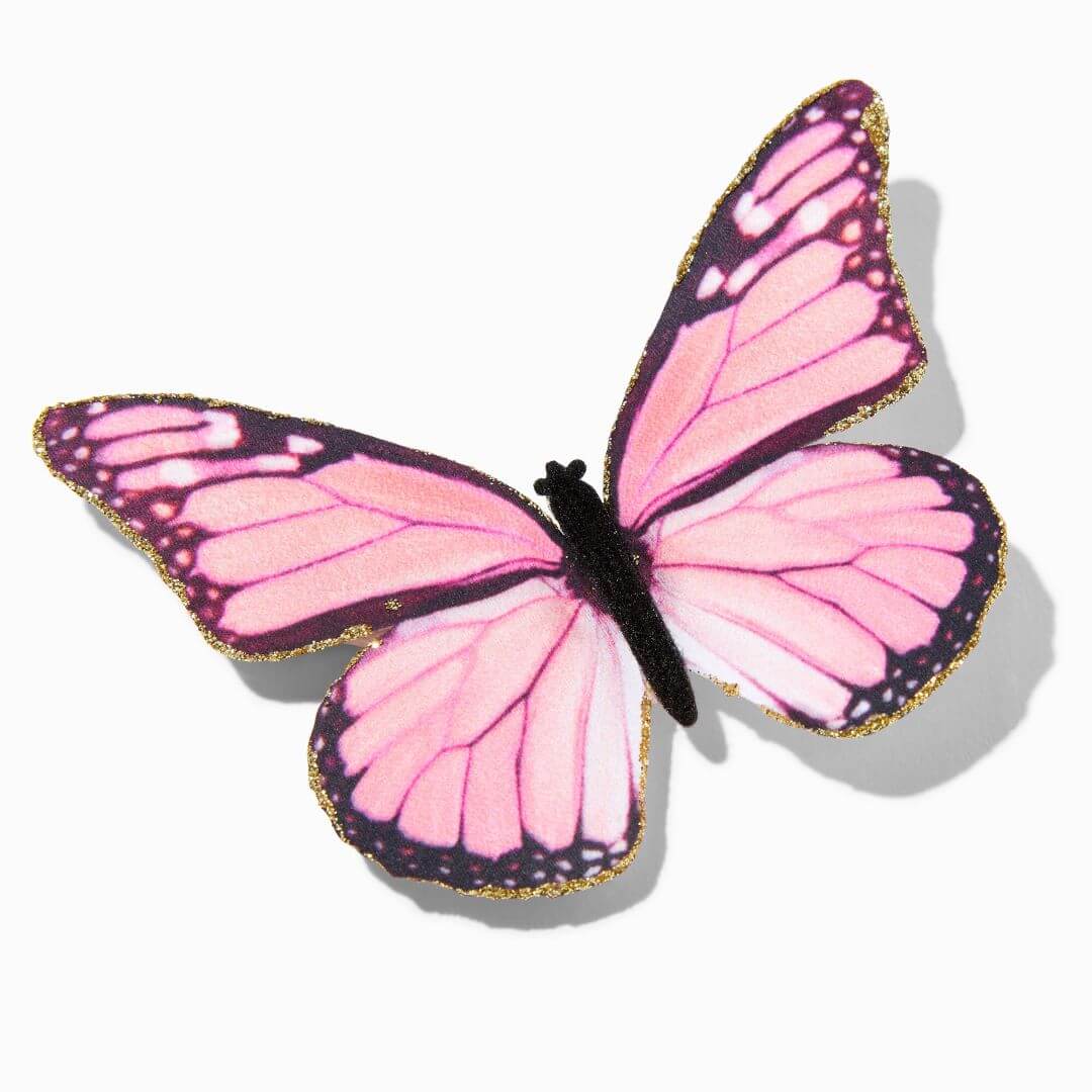 Μπαρέτα με ροζ πεταλούδα